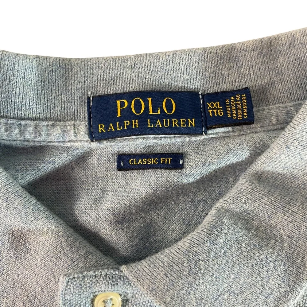 Polo Ralph Lauren Polo Shirt Classic Fit Light Blue XXL Short sleeve  pony‎ logo